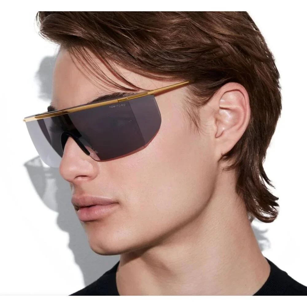 NEW TOM FORD SUNGLASSES PAVLOS-02 TF980 30A GOLD/GRAY UNISEX EYEWEAR FT0980 30A